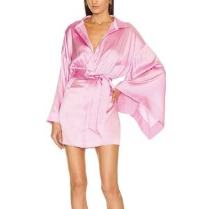 XS Retrofete x Revolve Silk Tie Scottie Dress